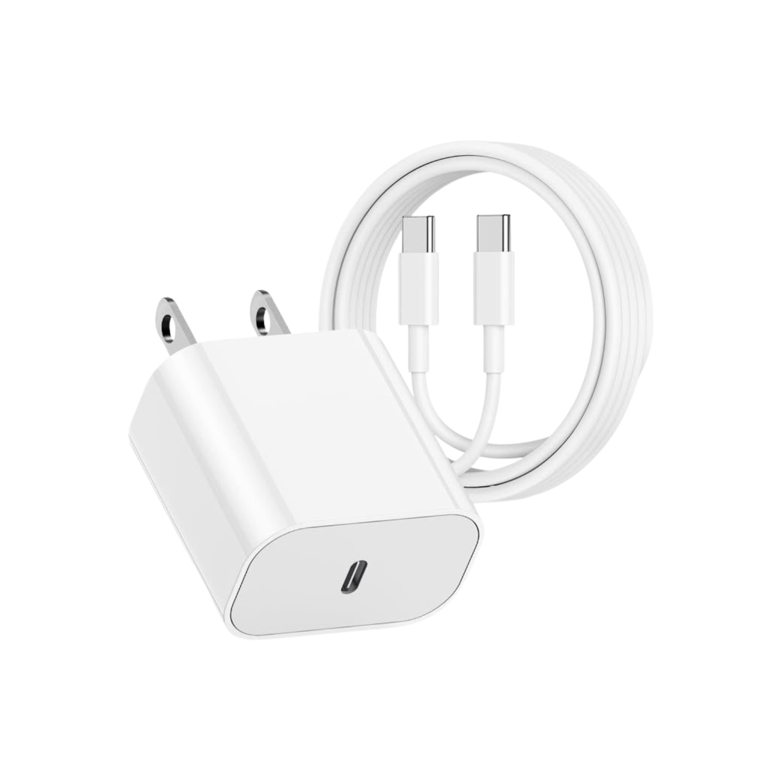 Cargador USB-C 35W + Cable USB-C a USB-C – Carga Rápida Compatible iPhone y Android